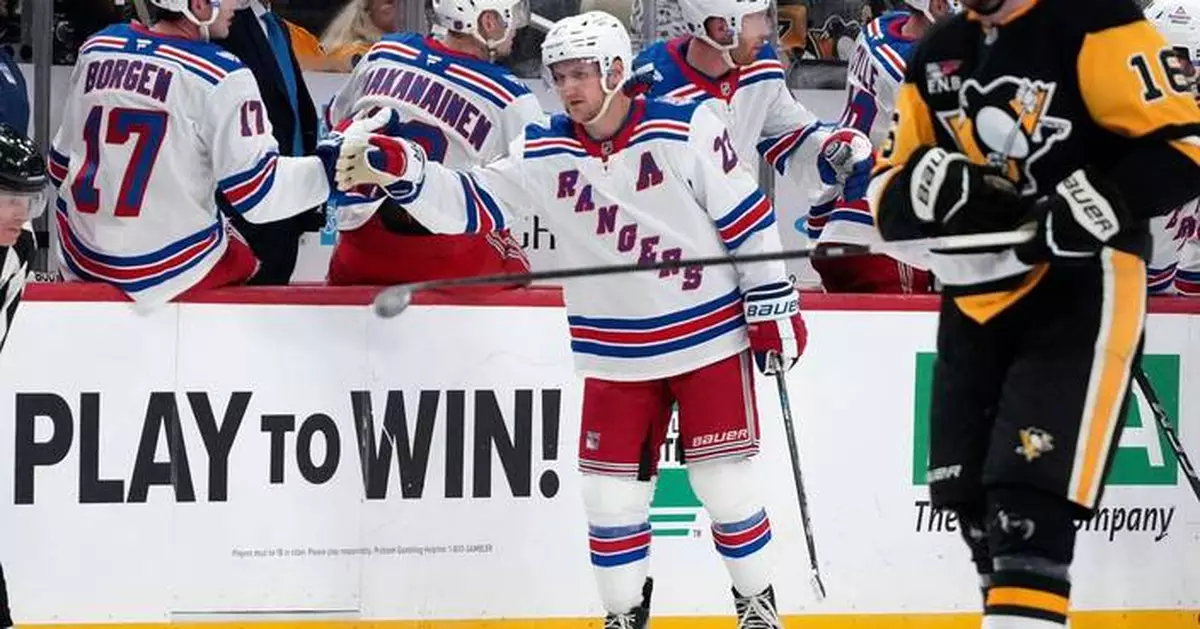 Adam Fox leads Rangers past Penguins 6-1 in coach Mike Sullivan's return to Pittsburgh