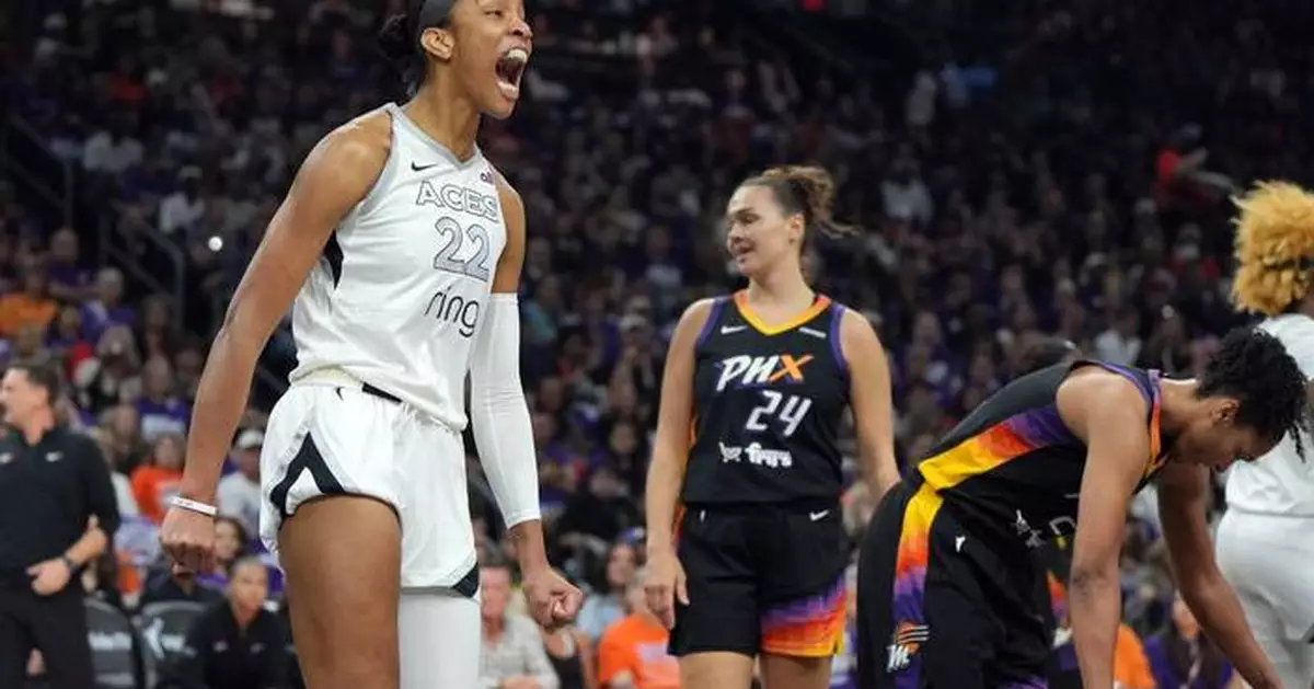 Wilson scores 31 and Aces win 3rd WNBA title in 4 seasons, beating Mercury 97-86 for 4-game sweep