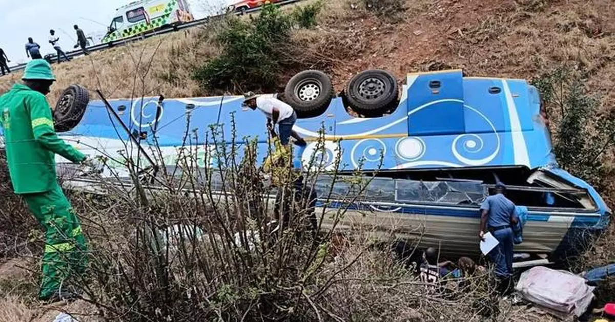 Bus crash in mountainous region of South Africa kills at least 42 people