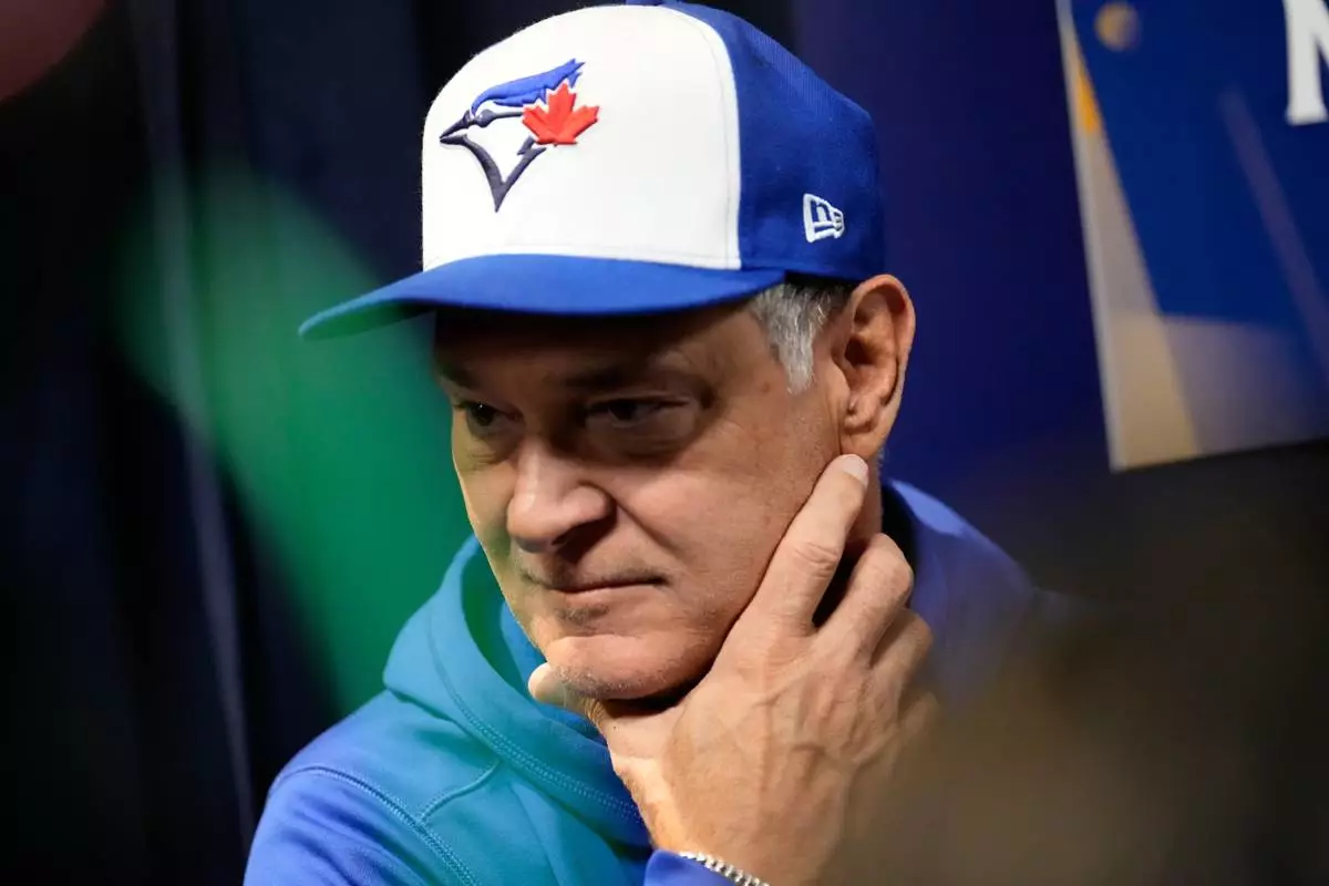 Toronto Blue Jays bench coach Don Mattingly speaks during a World Series baseball media day, Thursday, Oct. 23, 2025, in Toronto. The Toronto Blue Jays face the Los Angeles Dodgers in Game 1 on Friday. (AP Photo/Brynn Anderson)