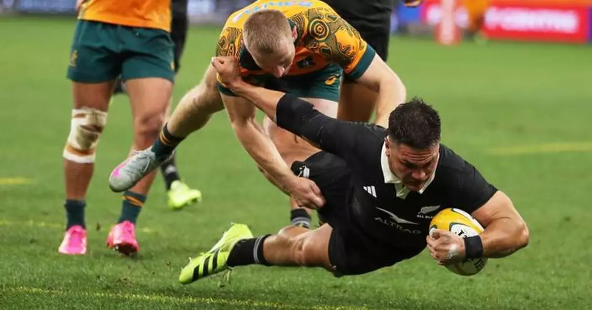 All Blacks beat the Wallabies 28-14 in a Rugby Championship match, 11th win in a row over Australia