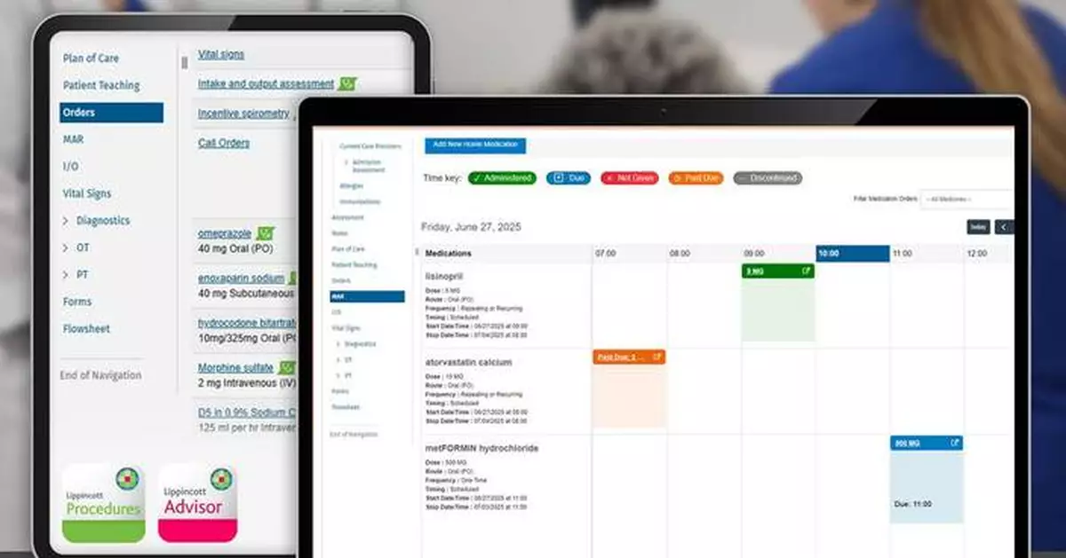 Wolters Kluwer helps future nurses get true-to-life EHR workflows with new Lippincott DocuCare