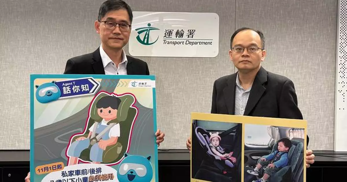 New Child Restraint Law in Hong Kong Starts November 1: Fines Up to $2,000 for Non-compliance.