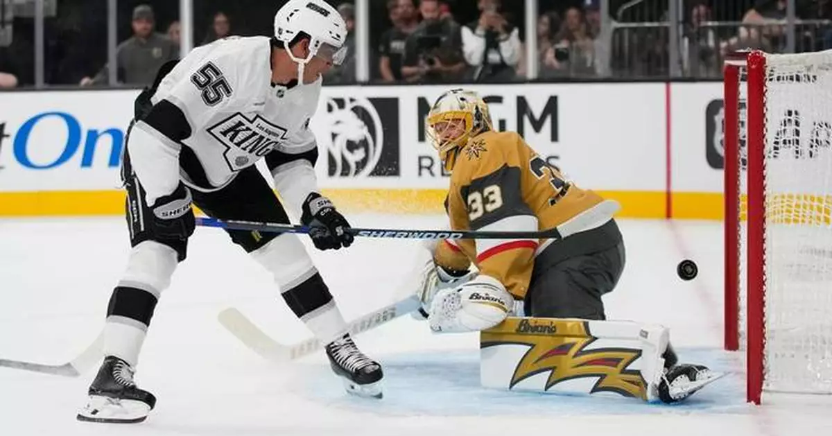 Kings top Golden Knights 6-5 in shootout, spoiling Dorofeyev's hat trick and Marner's debut