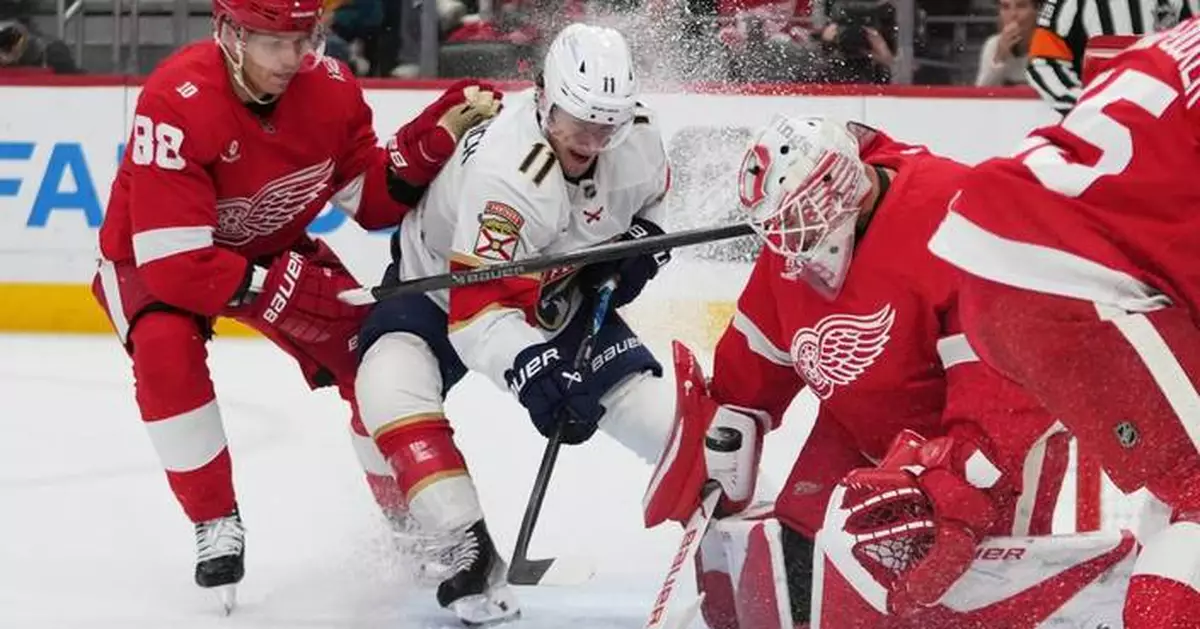 Red Wings beat Panthers 4-1 to send defending champs to
 second straight loss
