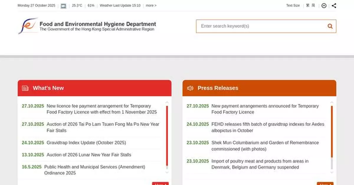 Open Auction for 2026 Fong Ma Po New Year Fair Stalls Set for November 10