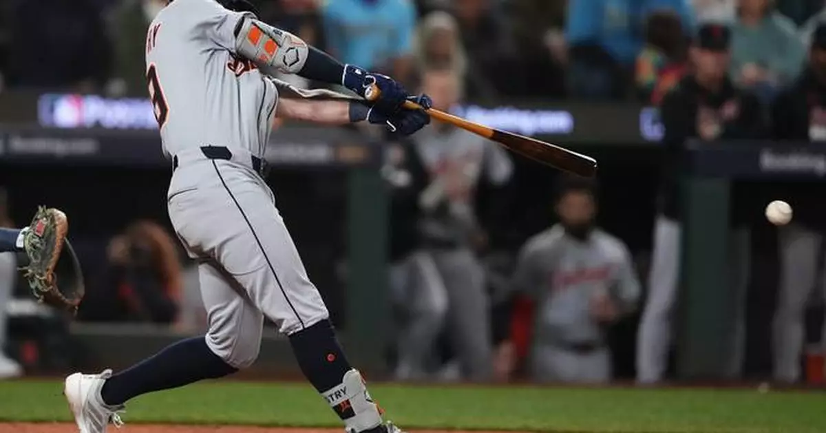 McKinstry lifts Tigers over Mariners 3-2 in 11 innings in ALDS opener