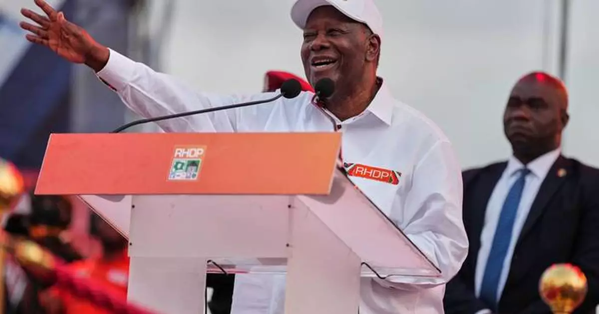 Ivory Coast counts votes in key election with incumbent Ouattara predicted to win fourth term