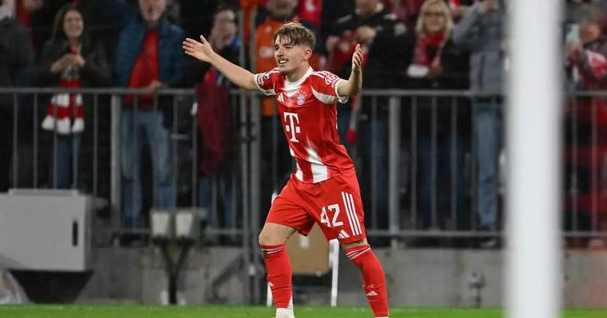 Lennart Karl, 17, scores a record-breaking goal in his first Champions League start for Bayern