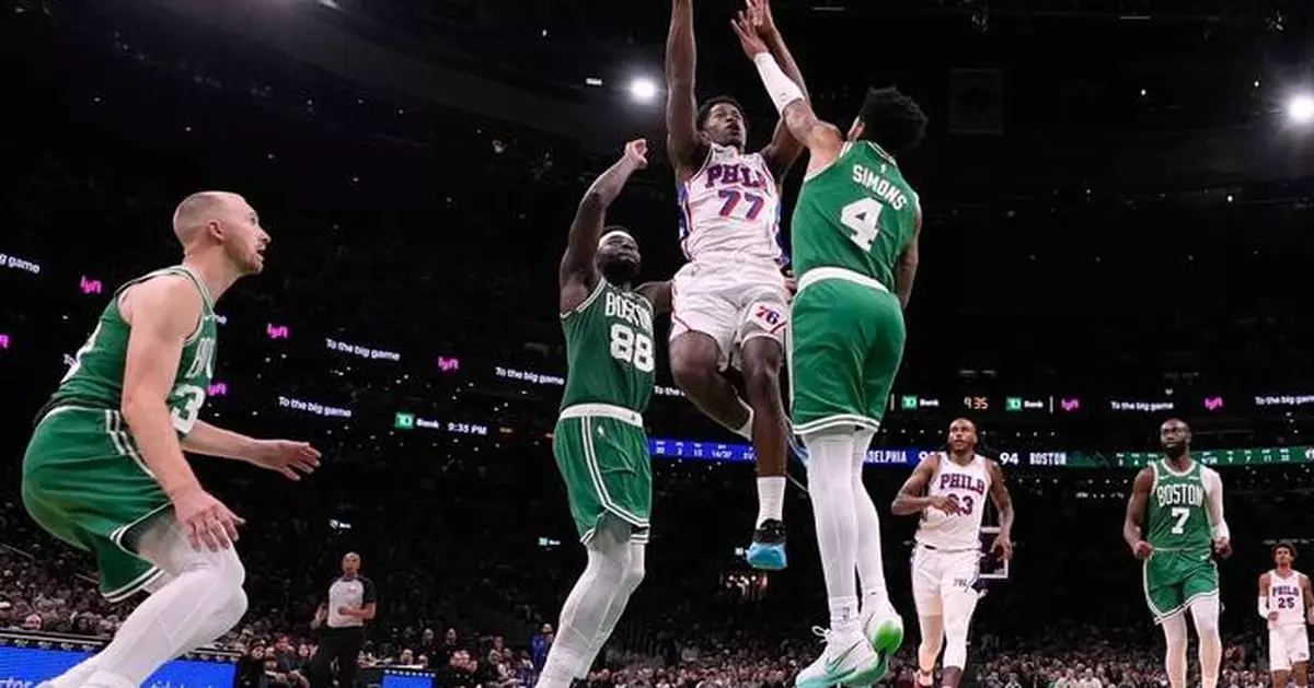 76ers rookie VJ Edgecombe scores 34 points in opener, most in NBA debut since Wilt Chamberlain