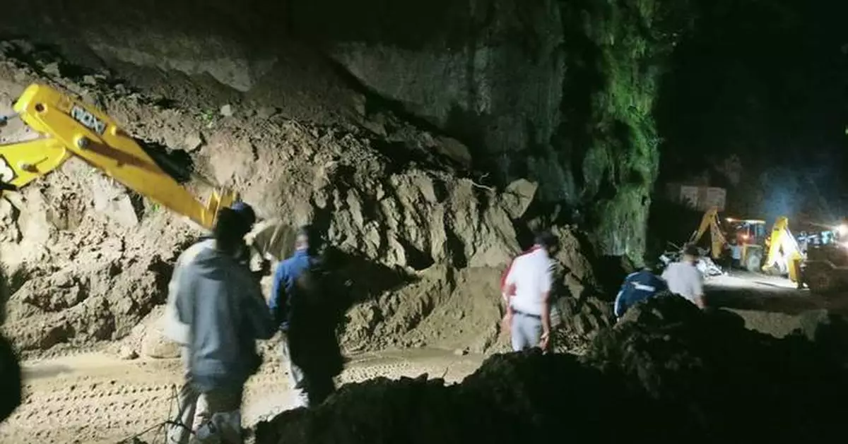 Landslide hits a bus in northern India, killing at least 15 people