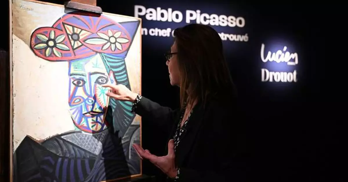 Picasso portrait of muse Dora Maar in vivid hat, long hidden from view, sells for 32 million euros