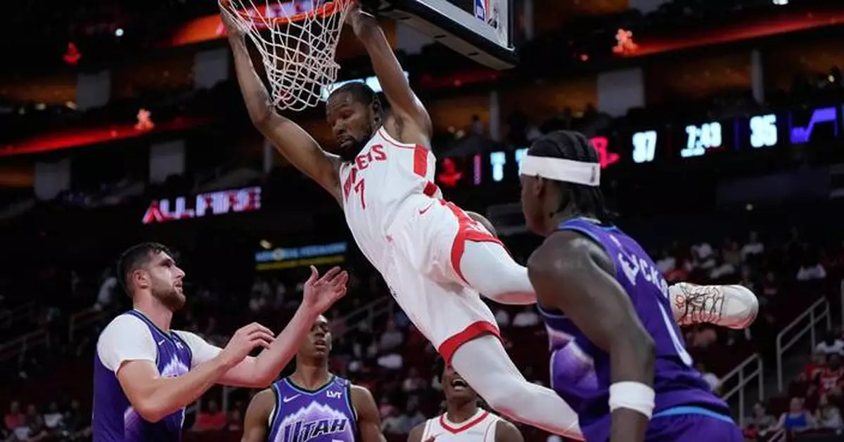 Durant on his preseason debut with Rockets: 'It felt like I've been here for a while'