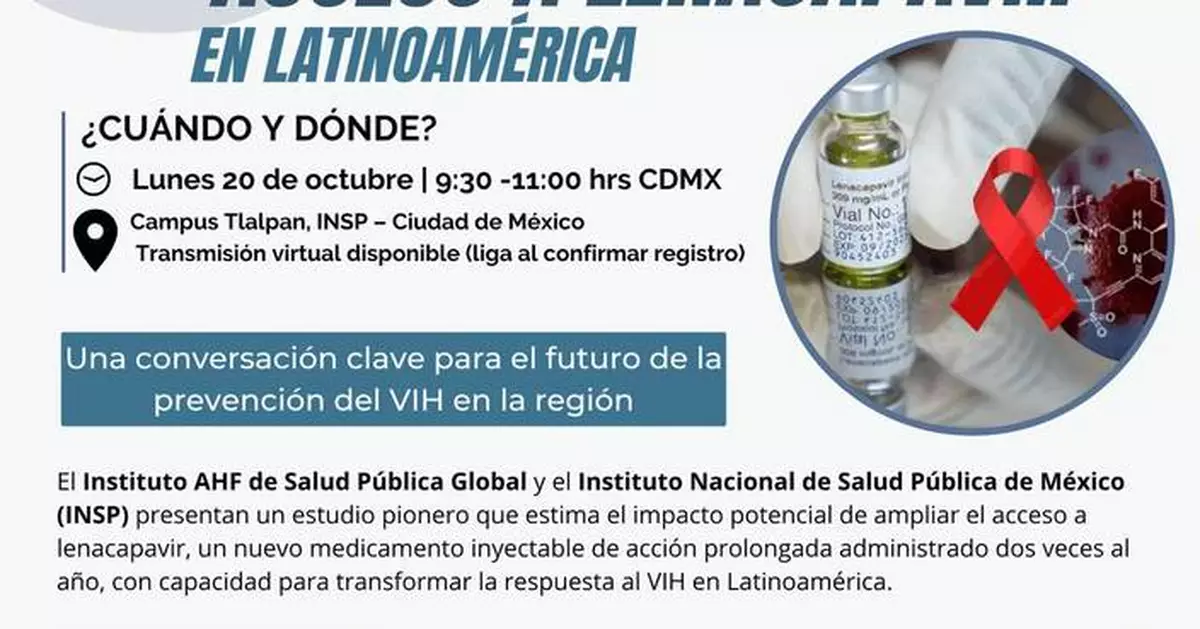 AHF: Study on Impact of Expanding Access to Lenacapavir in Latin America to Be Presented in Mexico