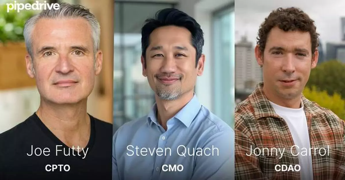 Pipedrive Accelerates Its Next Chapter with Three New C-Level Leaders