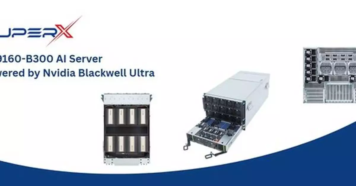 SuperX Launches the Latest XN9160-B300 AI Server, Blackwell Ultra Delivers 50% More Compute Over Blackwell