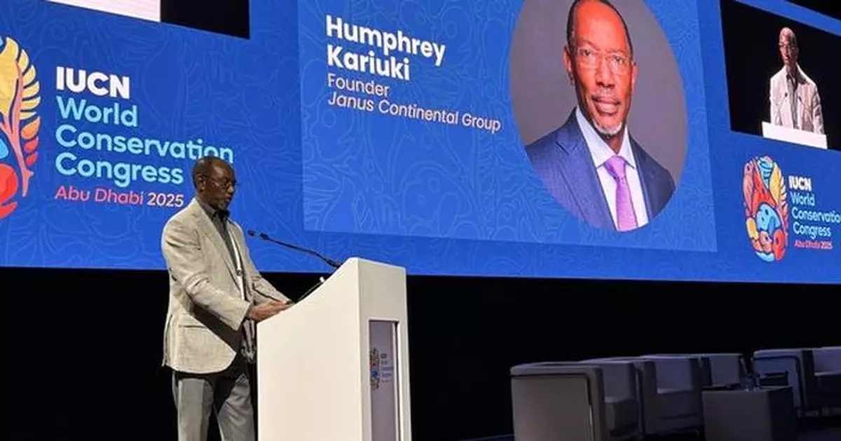 Humphrey Kariuki named IUCN Patron of Nature at World Conservation Congress
