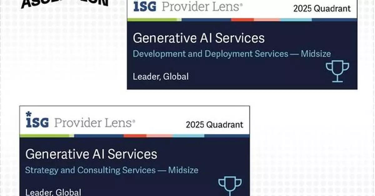 Ascendion Recognized as a Global Leader in the ISG Provider Lens® for Generative AI Services 2025
