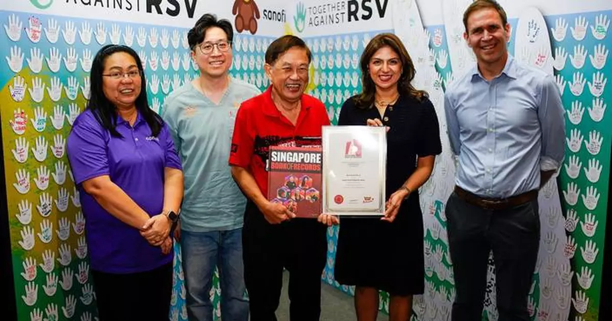 Sanofi sets Singapore Book of Records with the ‘Largest Mural of Magnetic Hands’ - a Public Pledge against Respiratory Syncytial Virus (RSV) in Nationwide Awareness Campaign