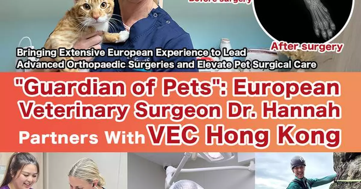 "Veterinary Orthopedic Guardian": European Veterinary Surgeon Dr. Hannah Partners With VEC Hong Kong