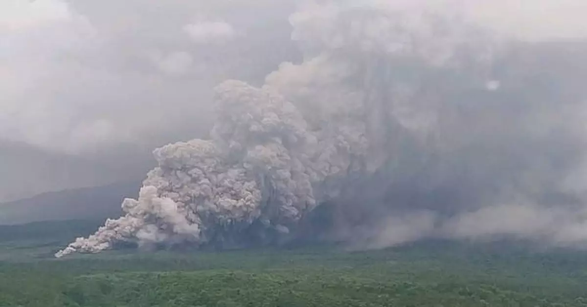 Indonesia's Mount Semeru erupts, blanketing villages with ash and prompting evacuations