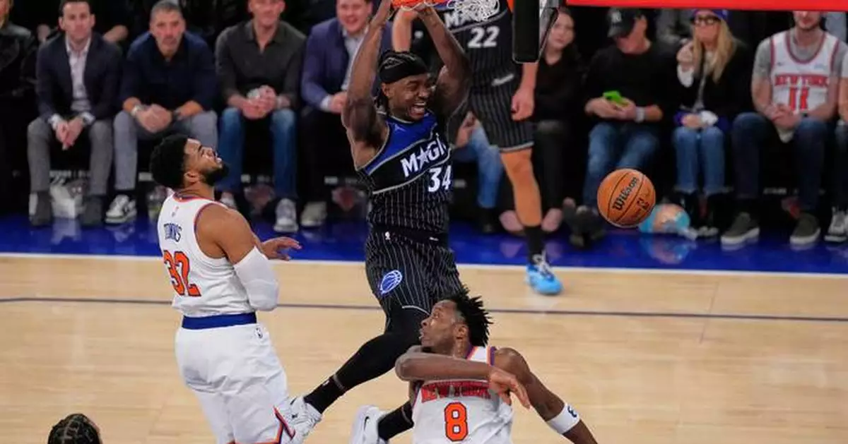 Magic snap Knicks' five-game win streak, hand them their first home loss with a 124-107 victory