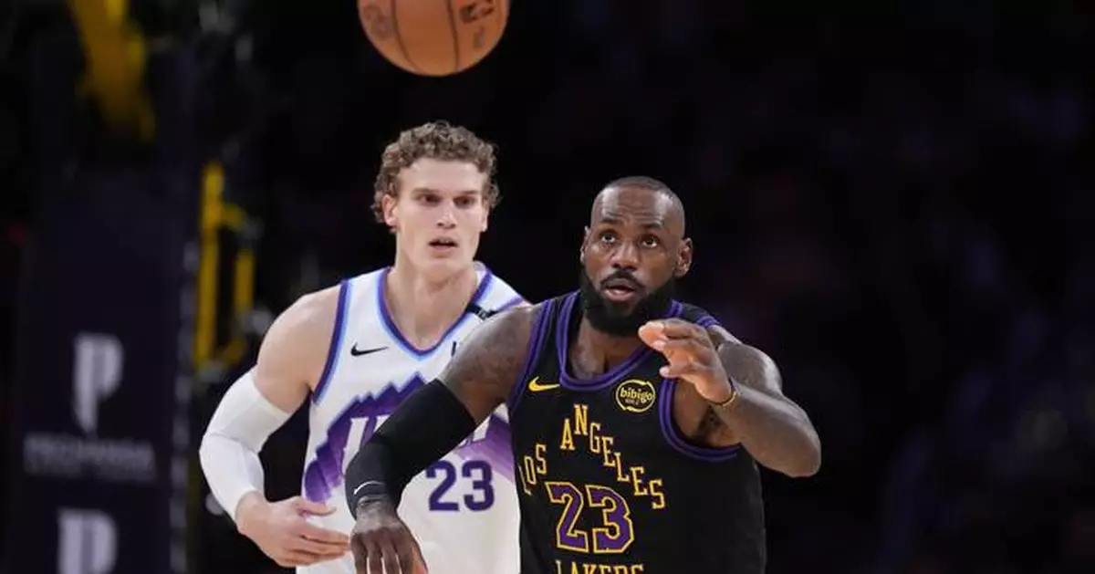 LeBron James makes historic season debut, Luka Doncic scores 37 in Lakers' 140-126 win over Jazz