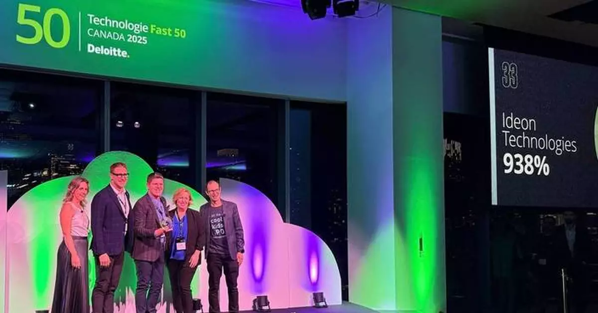 Ideon Technologies Amongst North America’s 500 Fastest-Growing Tech Companies