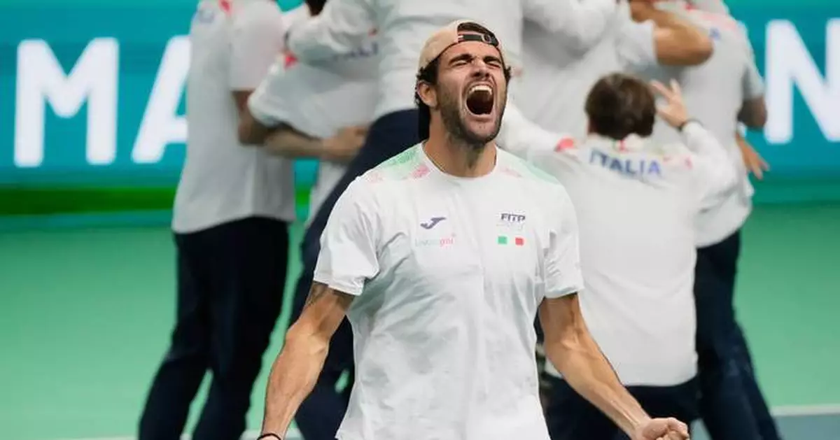 Italy wins Davis Cup for third straight year by beating Spain in final