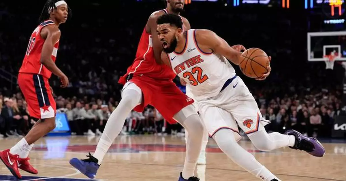 Towns scores season-high 33 points to lead the Knicks past the Wizards, 119-102