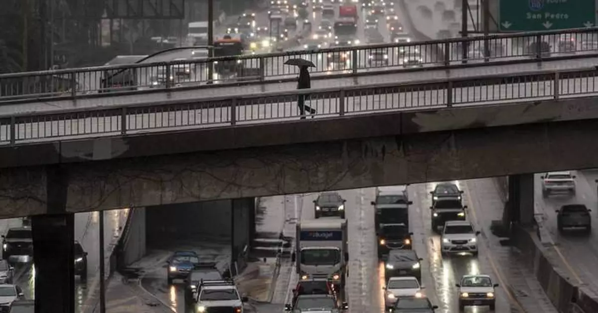 Atmospheric river douses Southern California, threatening rockslides in LA's fire-ravaged areas