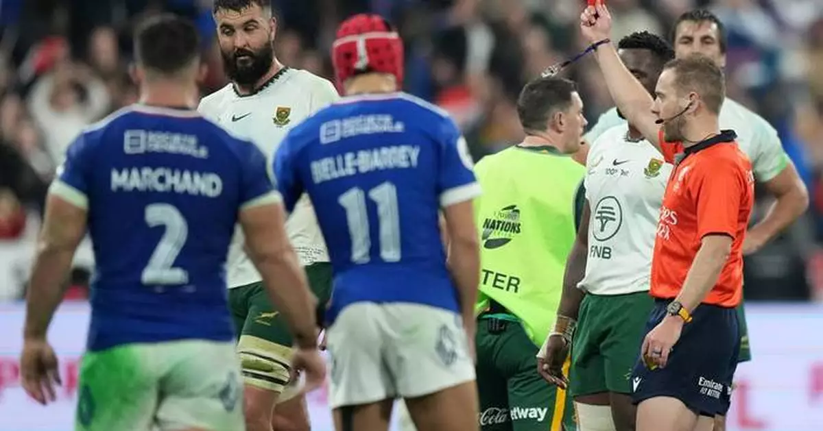 Springboks lock De Jager loses appeal against 4-game suspension for red card