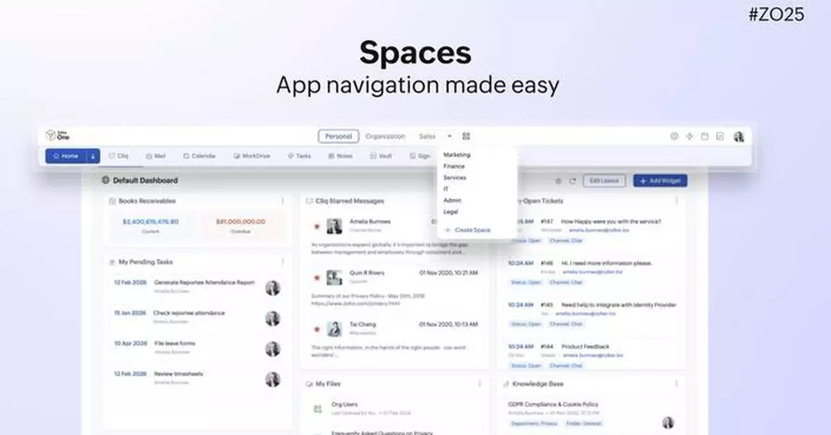 Zoho One Elevates Work with Unified Experience, Integrations, and Intelligence