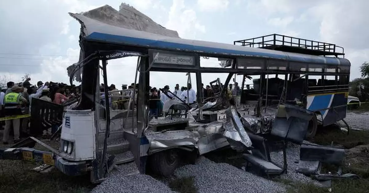 Truck rams into bus in southern India, killing at least 20 people