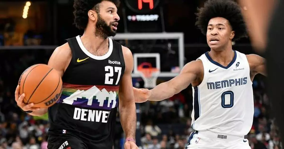 Jamal Murray, Peyton Watson help Nuggets hold off a late push by Grizzlies for 125-115 victory