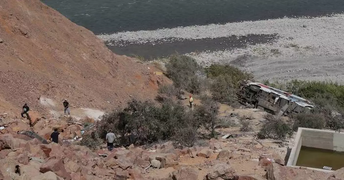 Passenger bus plunges into a ravine in southern Peru killing at least 37