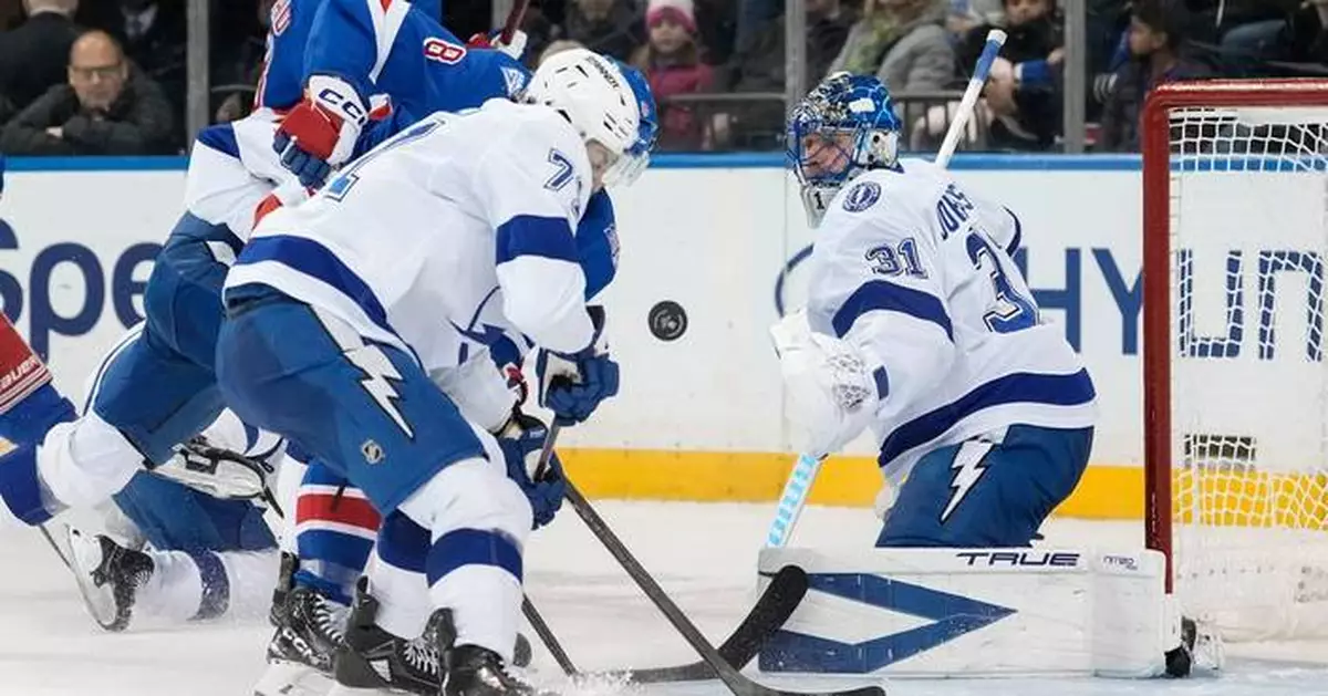 Hagel scores twice as Lightning beat Rangers and extend winning streak to 7 games
