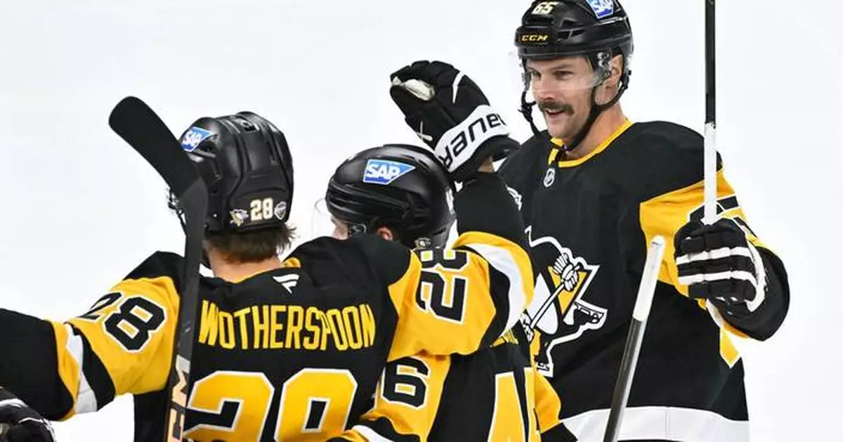Crosby and Malkin score as the Penguins shut out the Predators 4-0 in Stockholm