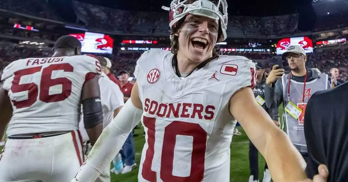 No. 11 Oklahoma travels with its defense again and upsets No. 4 Alabama 23-21