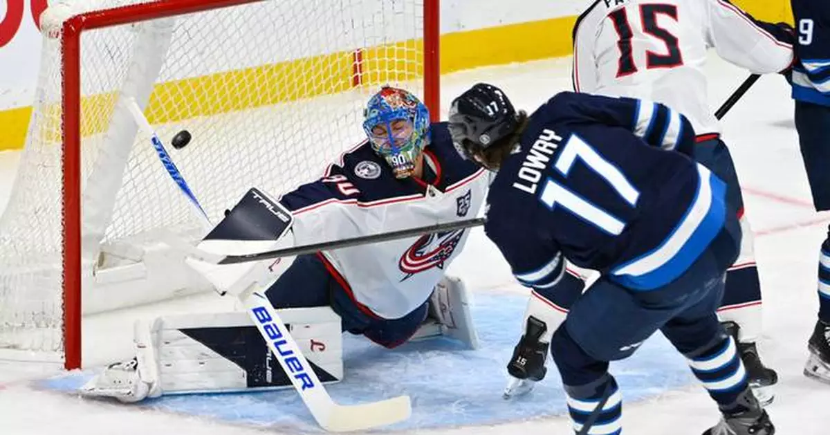 Mark Scheifele has 3 assists to lead Jets over Blue Jackets 5-2
