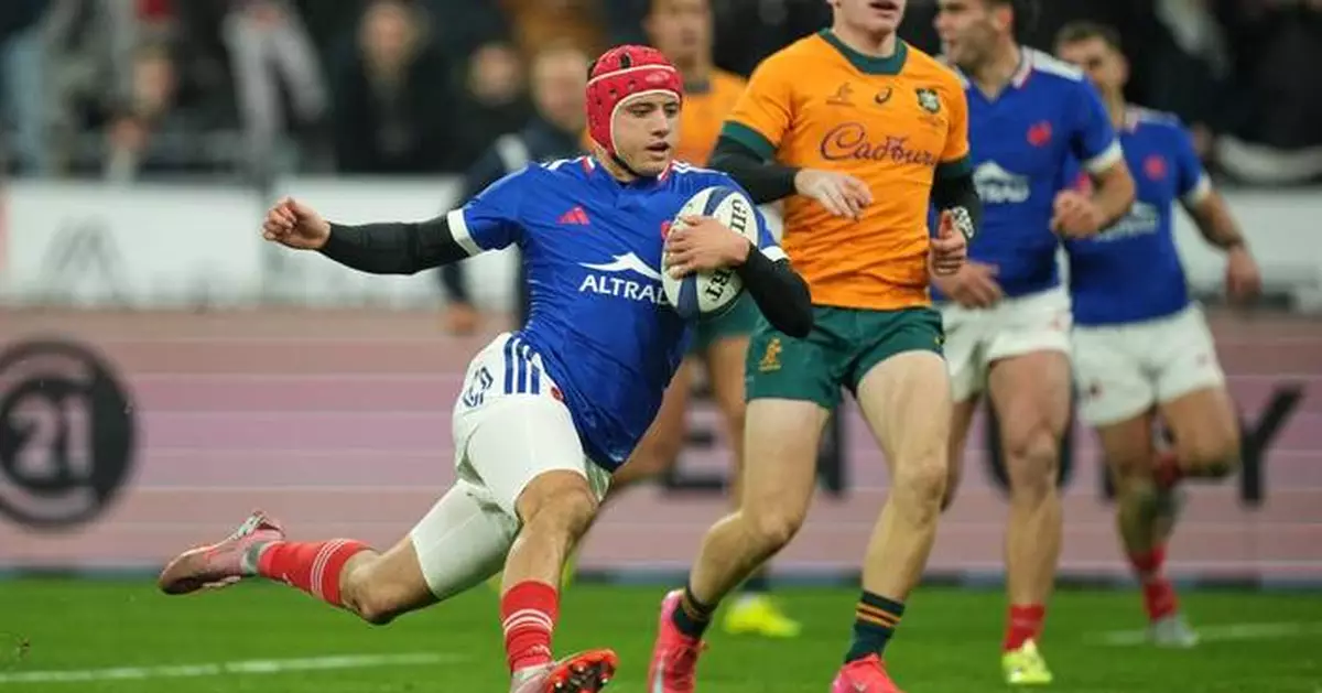 France dazzles with 7 tries and sends Wallabies home from winless tour of Europe