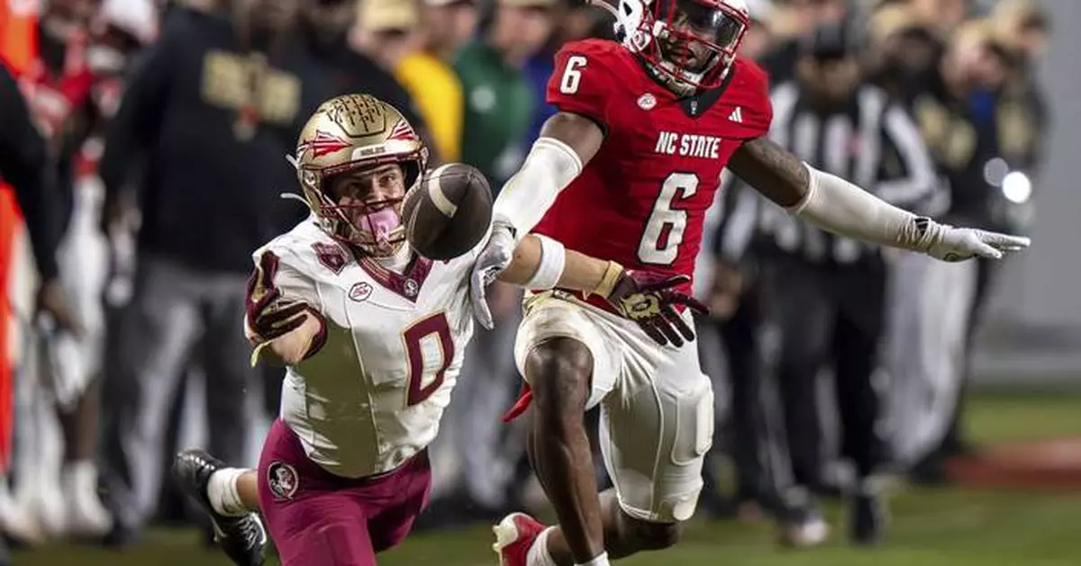 NC State tops Florida State 21-11 behind Joly's TD, 2 late special-teams turnovers by Seminoles