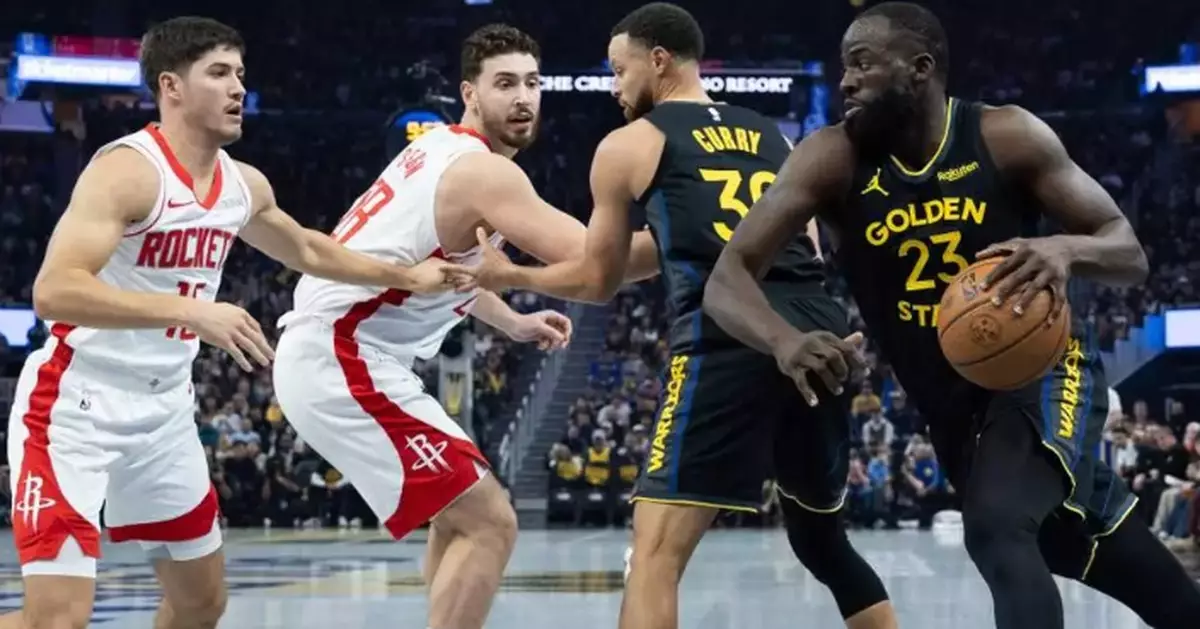 Reed Sheppard scores career-high 31 points as Rockets rally in 2nd half to beat Warriors 104-100