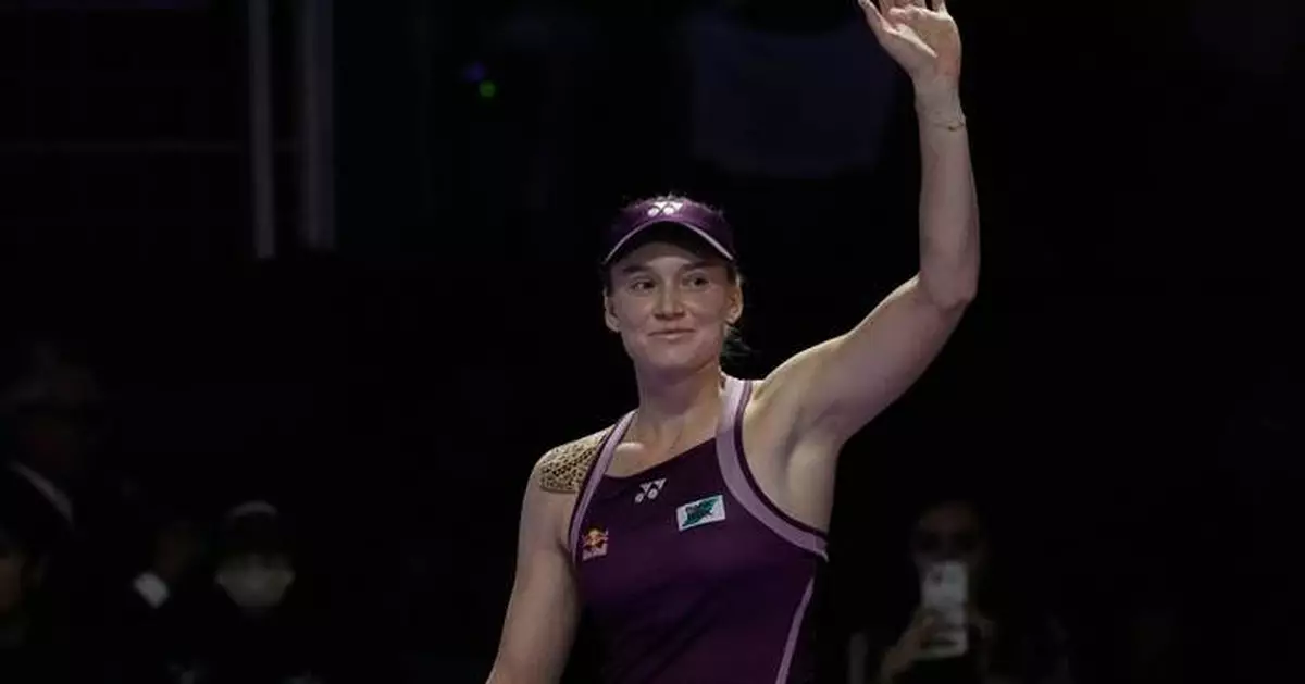 Rybakina beats No. 1-ranked Sabalenka to win WTA Finals