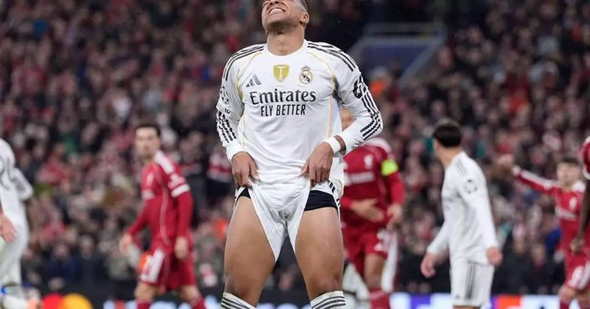 Kylian Mbappe struggles again at Anfield as Liverpool beats Real Madrid 1-0