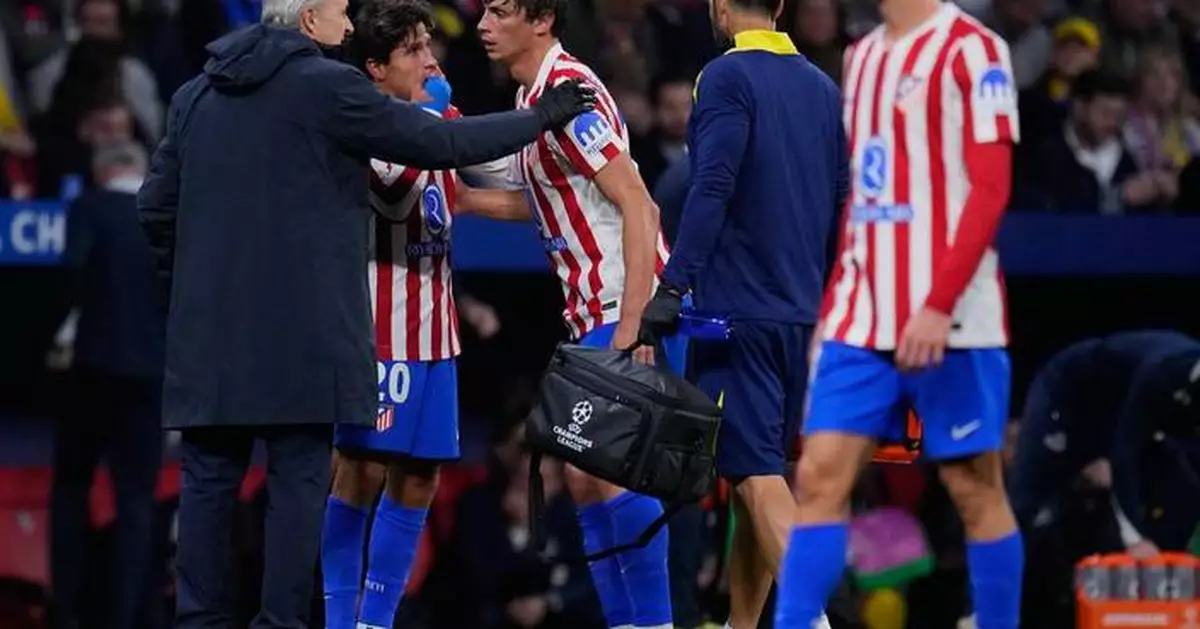 Robin Le Normand injured in Atletico Madrid's Champions League match