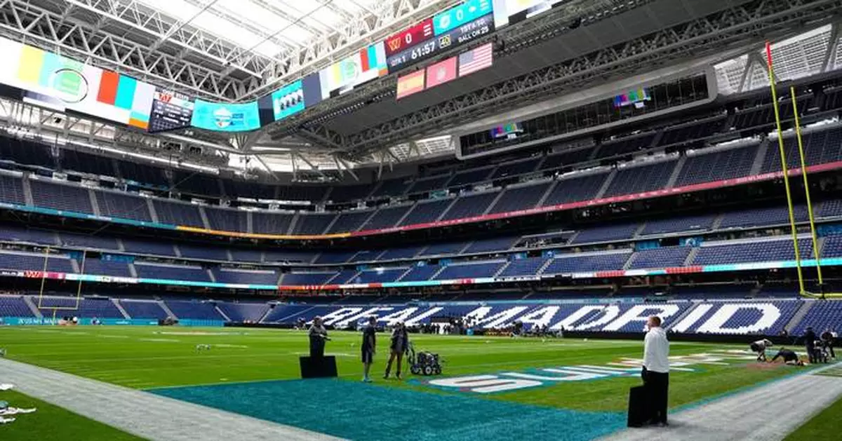 Atmosphere at Santiago Bernabeu Stadium looking a lot different ahead of 1st NFL game in Spain