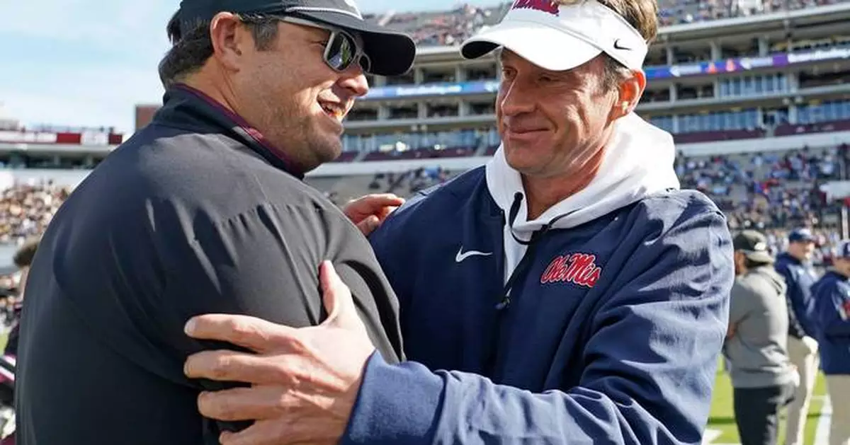 Ole Miss coach Lane Kiffin emotional, non-committal about his future, following Egg Bowl triumph