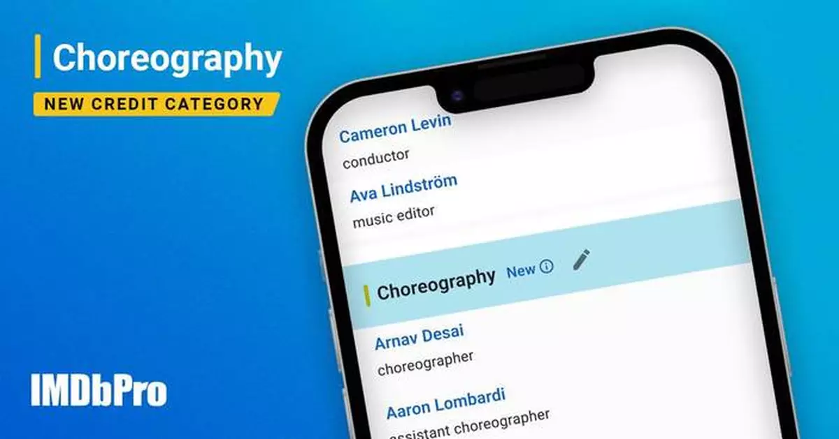 IMDb and IMDbPro Add 12 New Professional Credit Categories and Expand Voice Actor Credits, Advancing Recognition for Essential Entertainment Professions