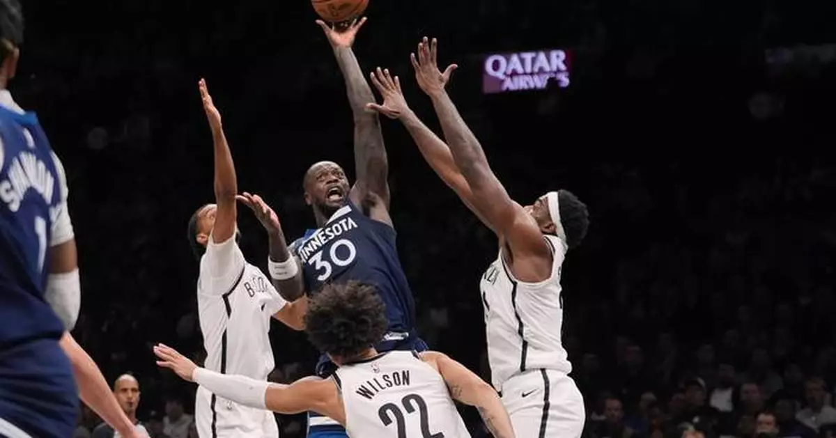 Julius Randle has a triple-double to lead the Timberwolves past the winless Nets